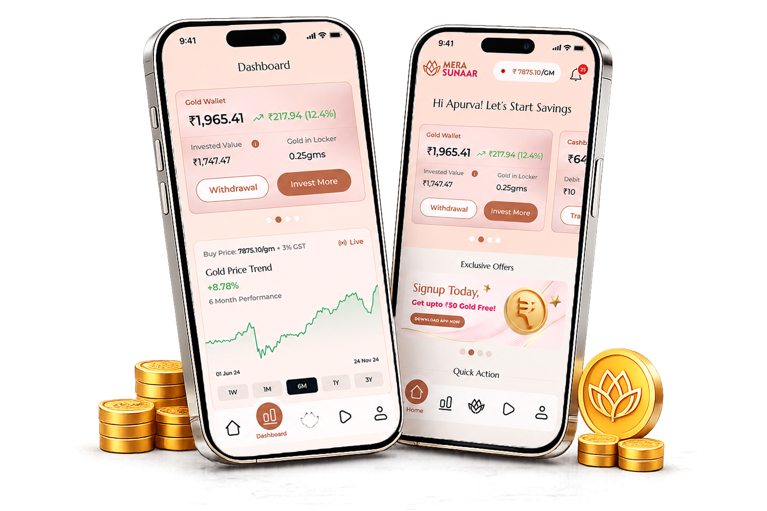 Gold bars illustration